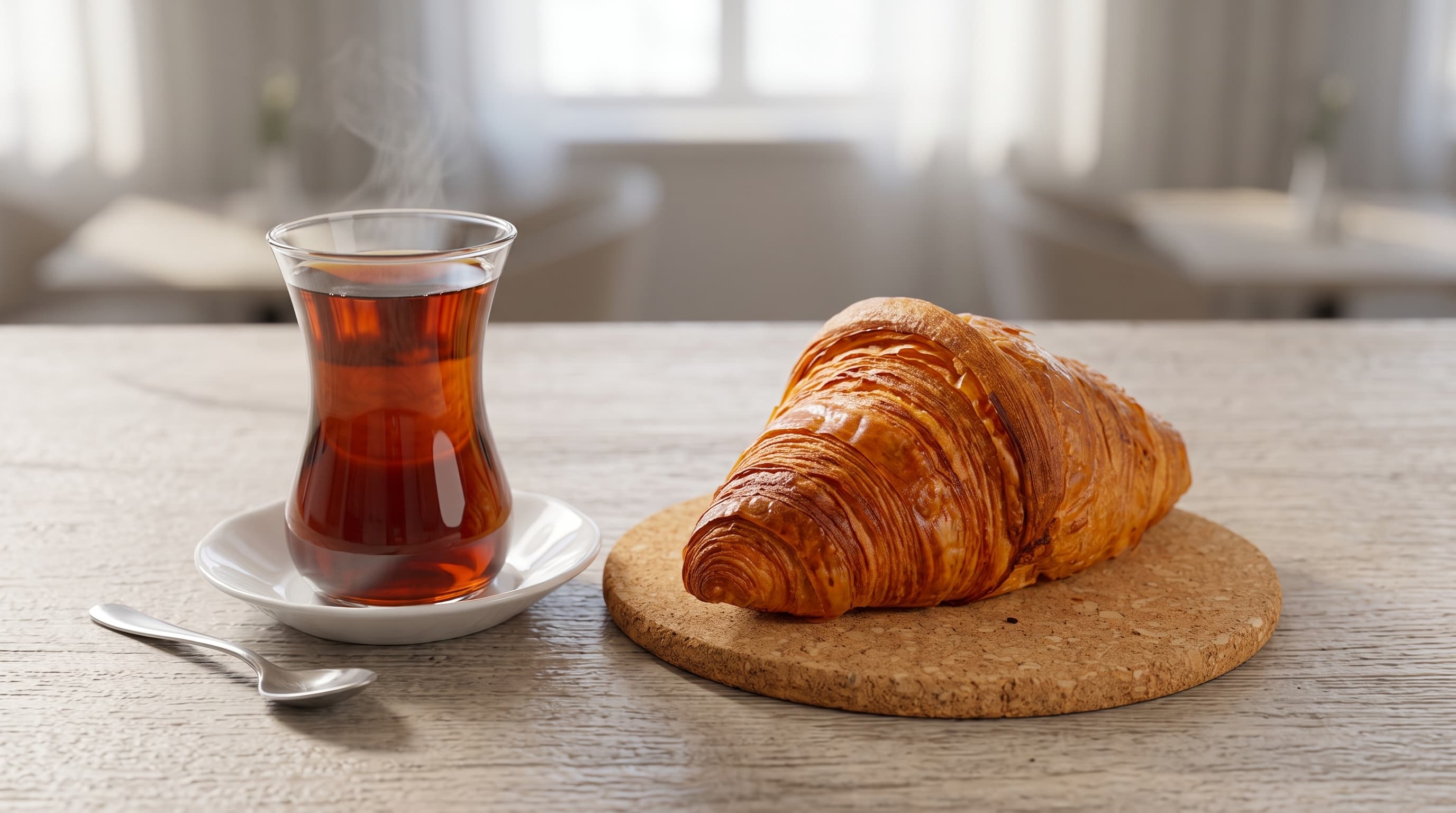 Çay + Kruvasan